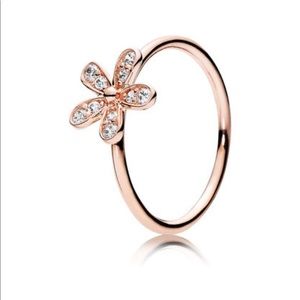 DAZZLING DAISY RING, PANDORA ROSE™ & CLEAR CZ